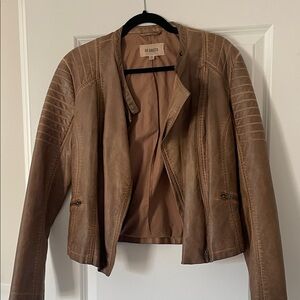 BB Dakota Women's Brown Faux Leather Jacket